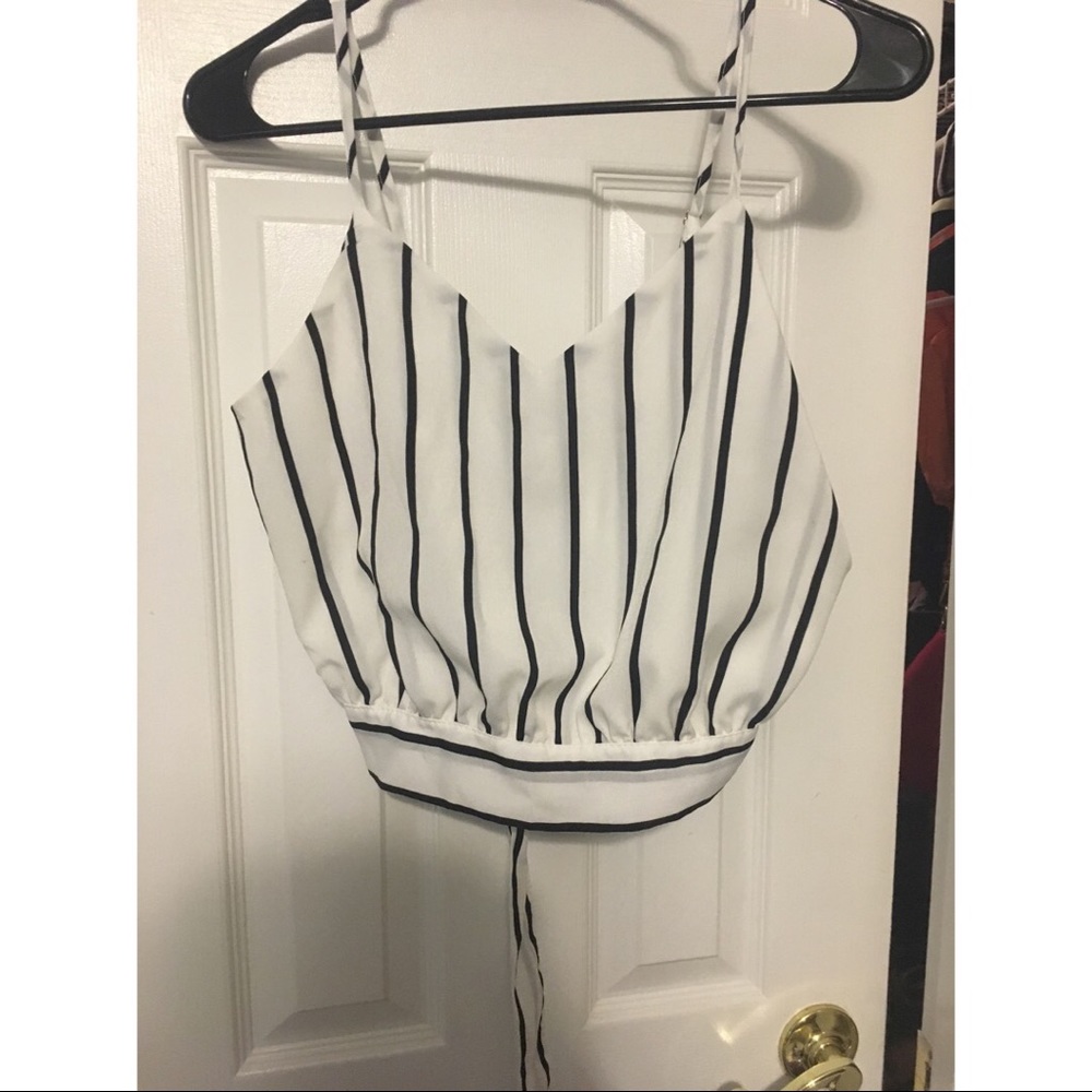 Striped crop top